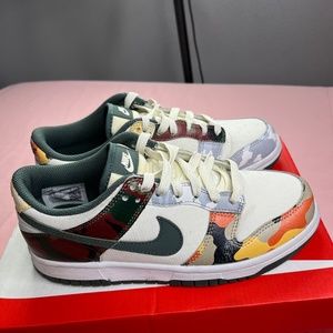 Nike Dunks Low SE GS Sail Multi Camo